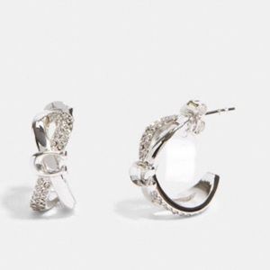 Coach Criss Cross Huggie earrings